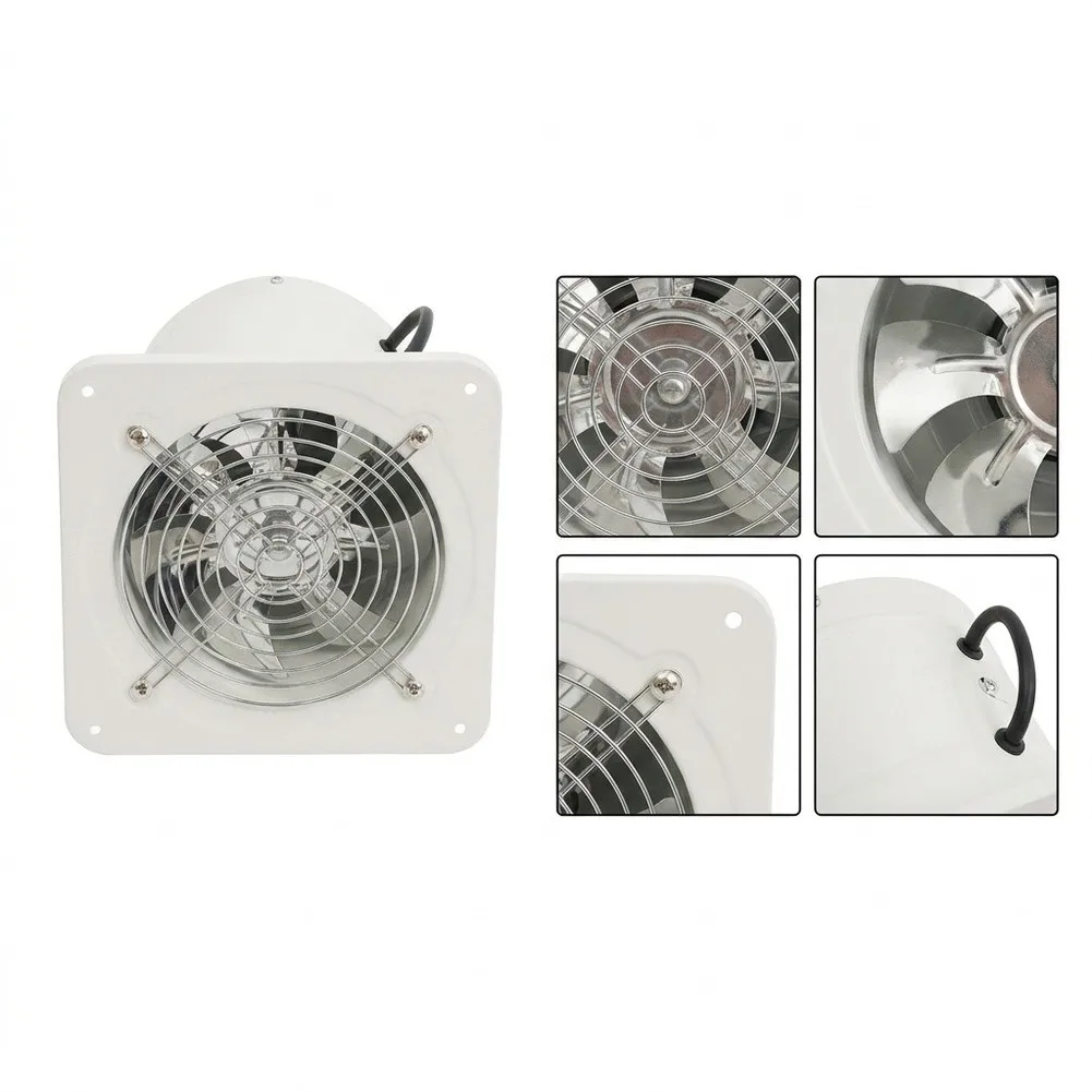 4 Inch White Plastic For Exhaust Fan 2800RPM 25W For Kitchen Bathroom Window Ventilation Blower HVAC Parts