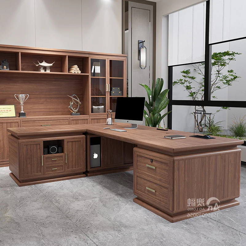 Escritorio de oficina rectangular de madera, decoración de habitación de gran tamaño, Escritorio de oficina profesional Vintage, Mesa decorativa, muebles que ahorran espacio