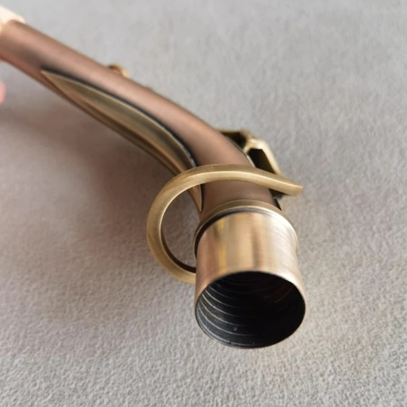 الفوسفور النحاس العتيقة قطرة E ألتو الساكسفون بيند الرقبة الكوع الموضوع الصوت العالمي جيد يمكن تخصيصها #3