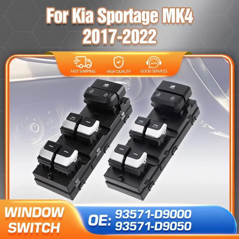 

93571-D9000 Auto Electric Power Lifter Window Switch Button For Kia Sportage 2017 2018 2019 2020 2021 2022 Parts 93571-D9050