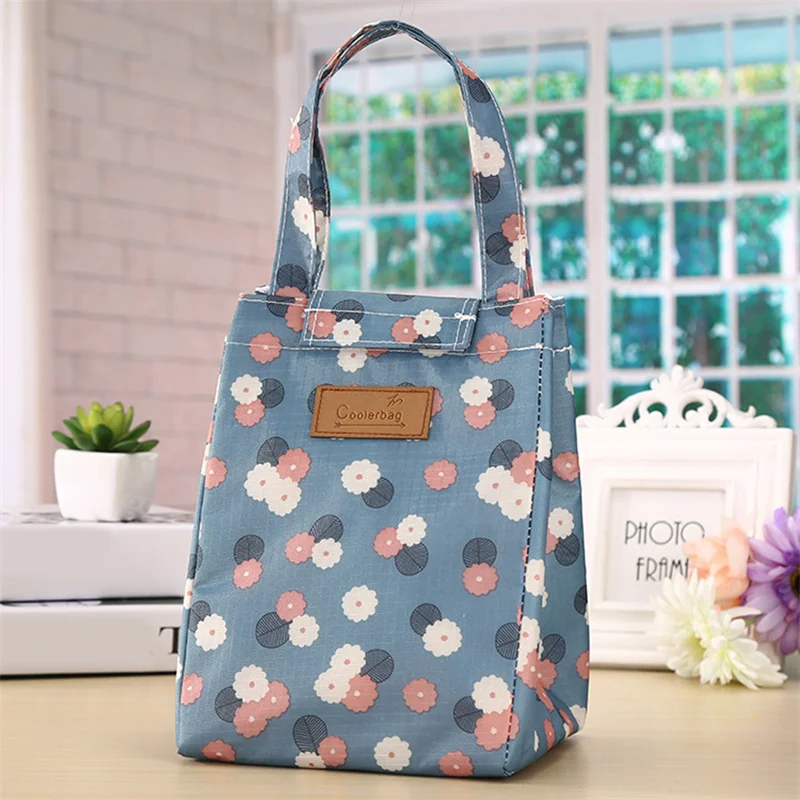 Fashion Lunch Bag Insulated Thermal Lovely Cat Multicolor Breakfast Box Bags Women Portable Hand Pack Picnic Travel Products