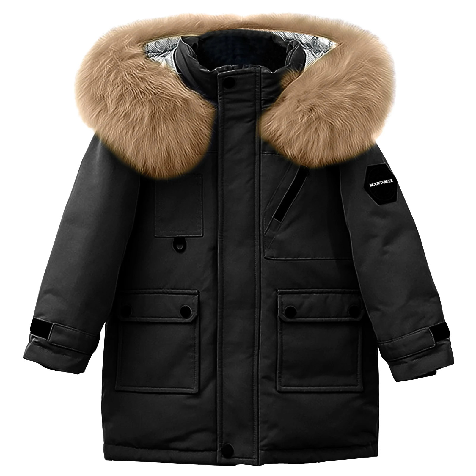 

AMUR LEOPARD Children's Winter Jacket,Boys Winter Coat with Hood,Kids Warm Parka,Puffer Jacket,Windproof Outdoor Quilted Coat