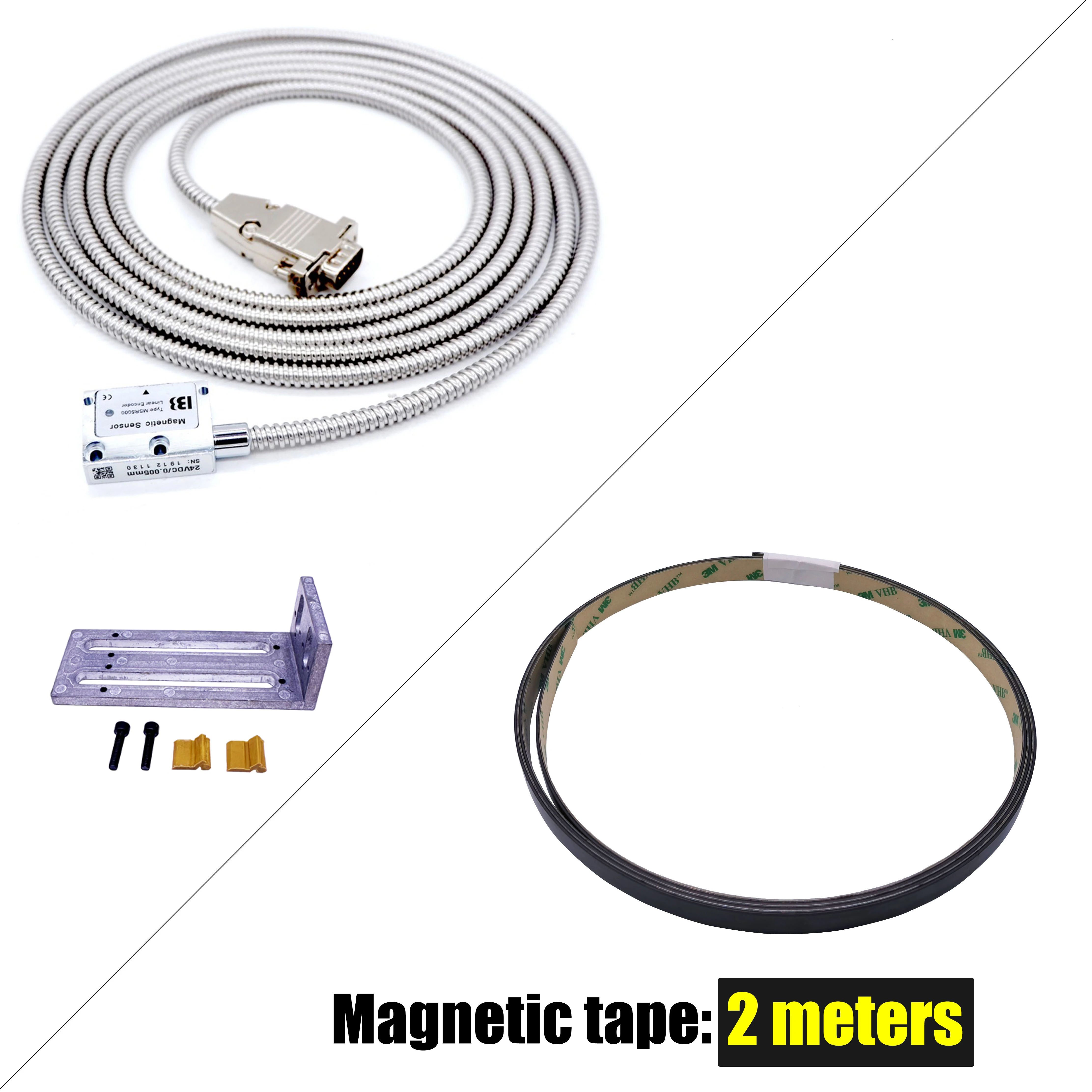 Hochpräziser Fräsdrehmaschinenschleifer DRO Magnetwaage 5V 0,005mm Magnetischer Lineargeber für SINO HYMSEANN Alle digitalen Anzeige