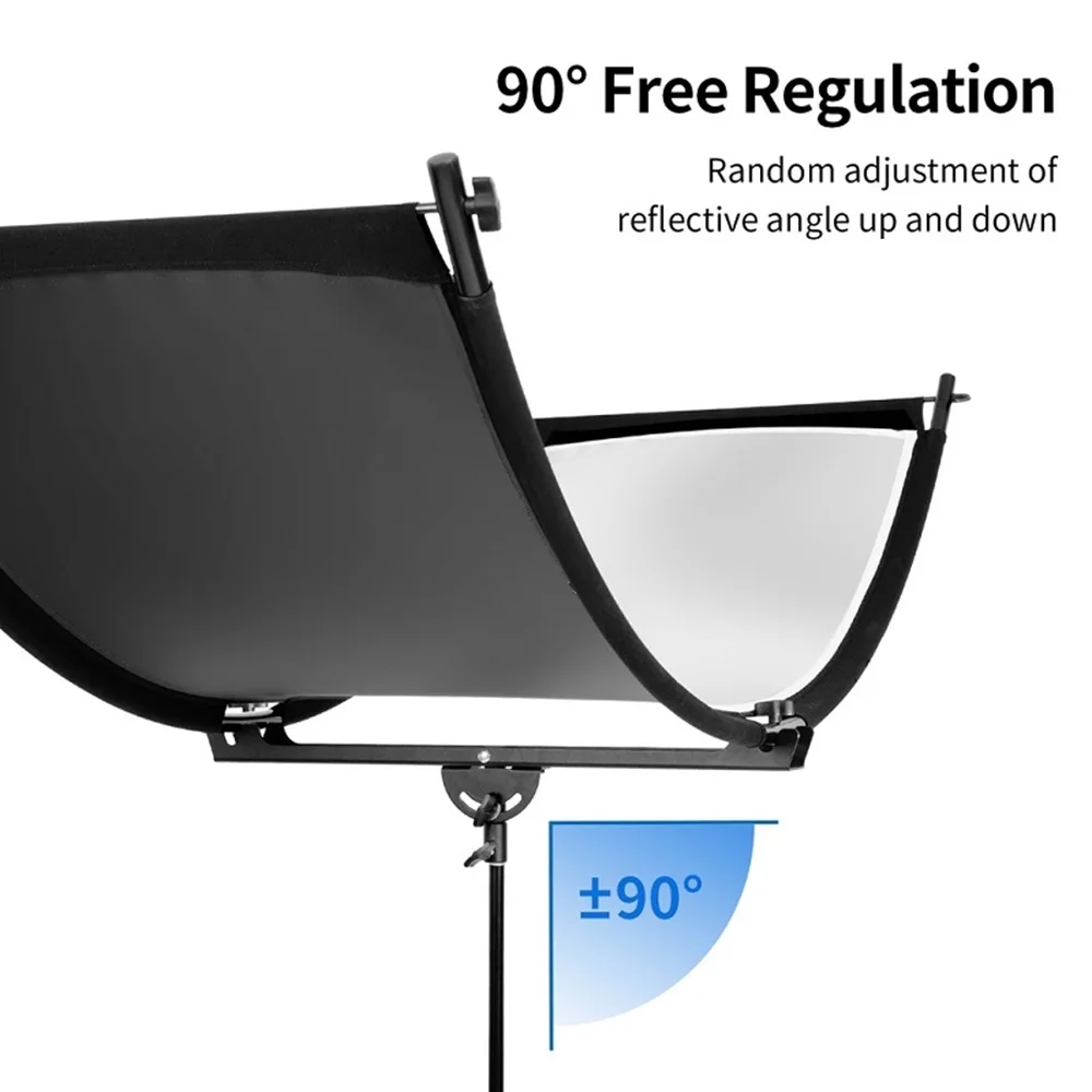 Selens 60x110cm U-Reflector Collapsible Photography Light Portrait Reflective Screen Photo Studio Kits Photography Accessories