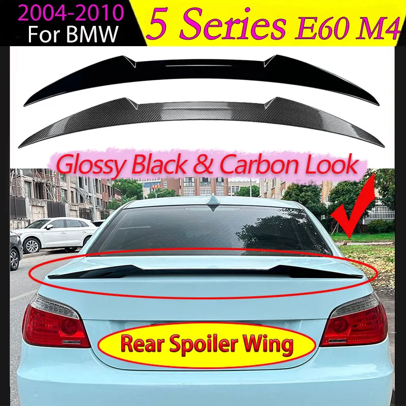 

Rear Spoiler Lip for BMW 5 Series E60 M4 Style 2004-2010 Trunk Splitter Tail Wings Blade Exterior Auto Accessories Body Kit