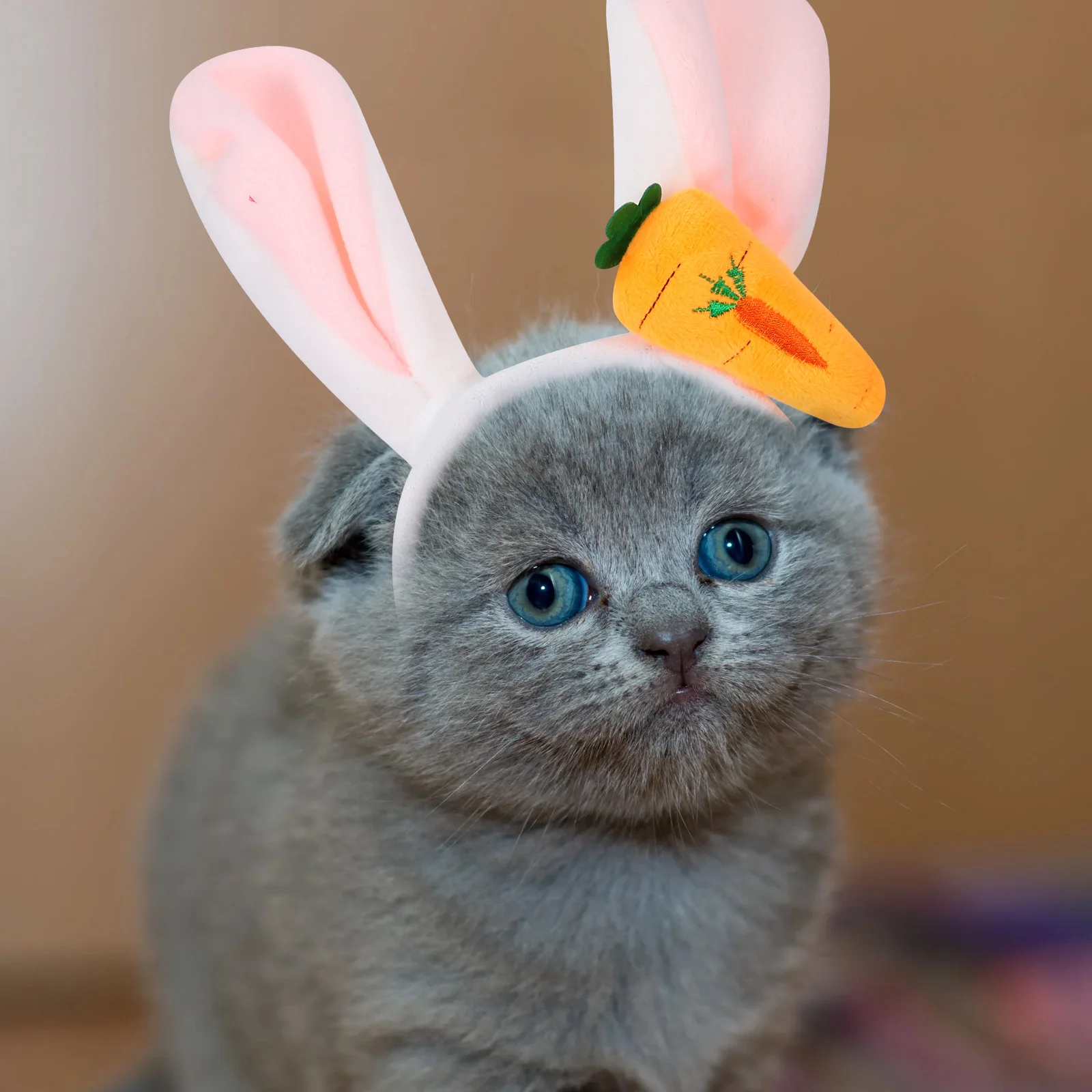 

2Pcs Easter Rabbit Ear Hair Hoops Fabric Pet Hairbands for Dogs Cats Party Props Easter Festival Selfie Hair Accessories