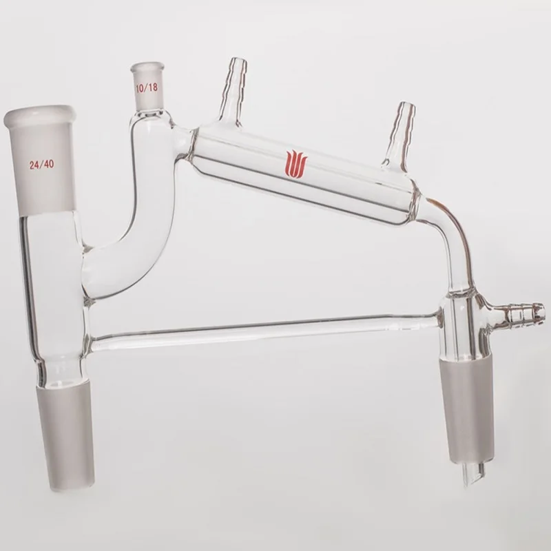 SYNTHWARE Integrated vacuum still, Upper right joint 10/18, Other joints 14/20 19/22 24/40, Borosilicate glass, D10