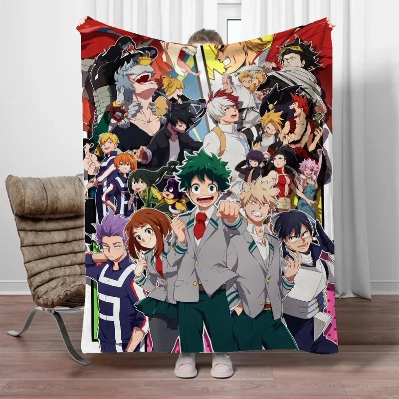 Anime blanket sofas for my hero academy decorative blanket sofa throw blanket luxury bed blanket and throws home interior