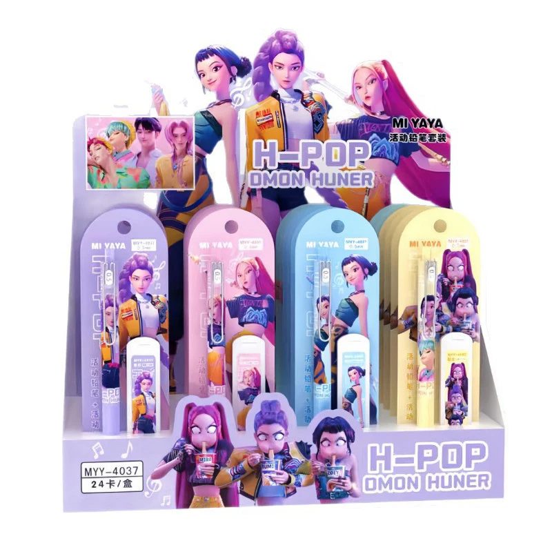 

Набор механических карандашей Kpop Demon 0,5 мм, сменный блок, милые мультяшные автоматические карандаши, школьные и офисные принадлежности, подарок для детей, канцелярские принадлежности