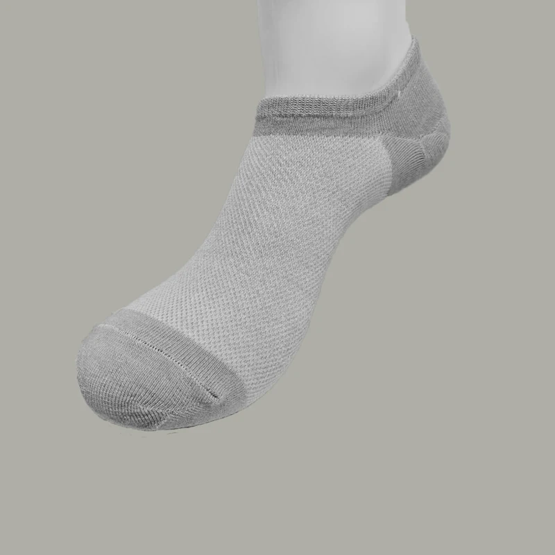 5/10 Paar Bambusfasersocken, Sommer, unsichtbare Socken, kurze Strümpfe, Netzsocken, atmungsaktive und lässige Bootssocken, Größe 37–44 – Detail 14