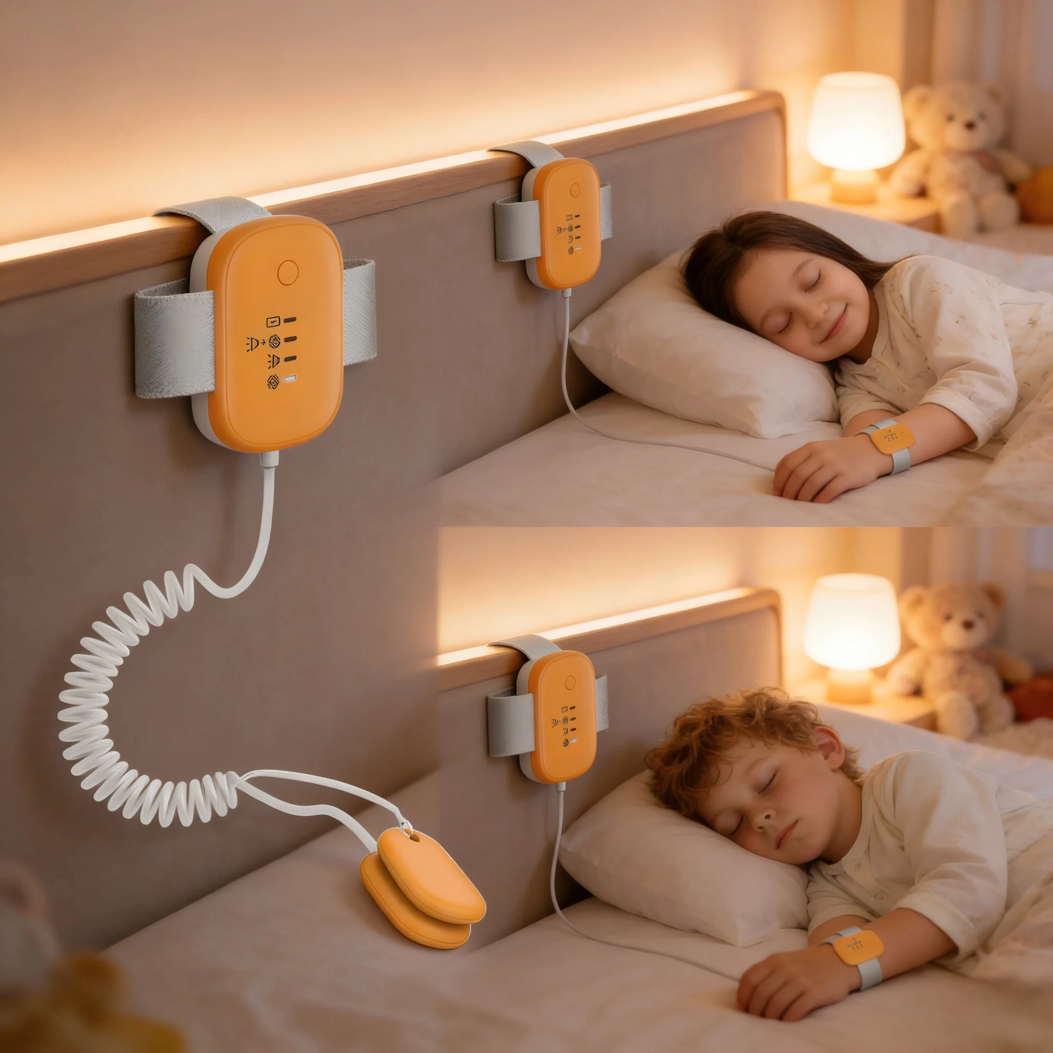 

Girl and Boy Wet Bed Alarm, 3 Alarm Modes - Loud Sound, High Sensitivity Sensor, USB Charging, Standby Time Exceeding 120 Hours