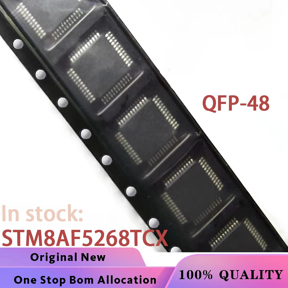 (1-10PCS) 100% New STM8AF5268TCX LQFP-48