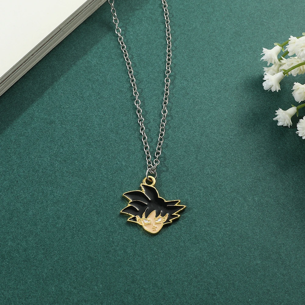 Cute Anime Cartoon Character Necklace Head Portrait Pendant Fashion Accessory for Friends Festival Neck Chain Gift Idea