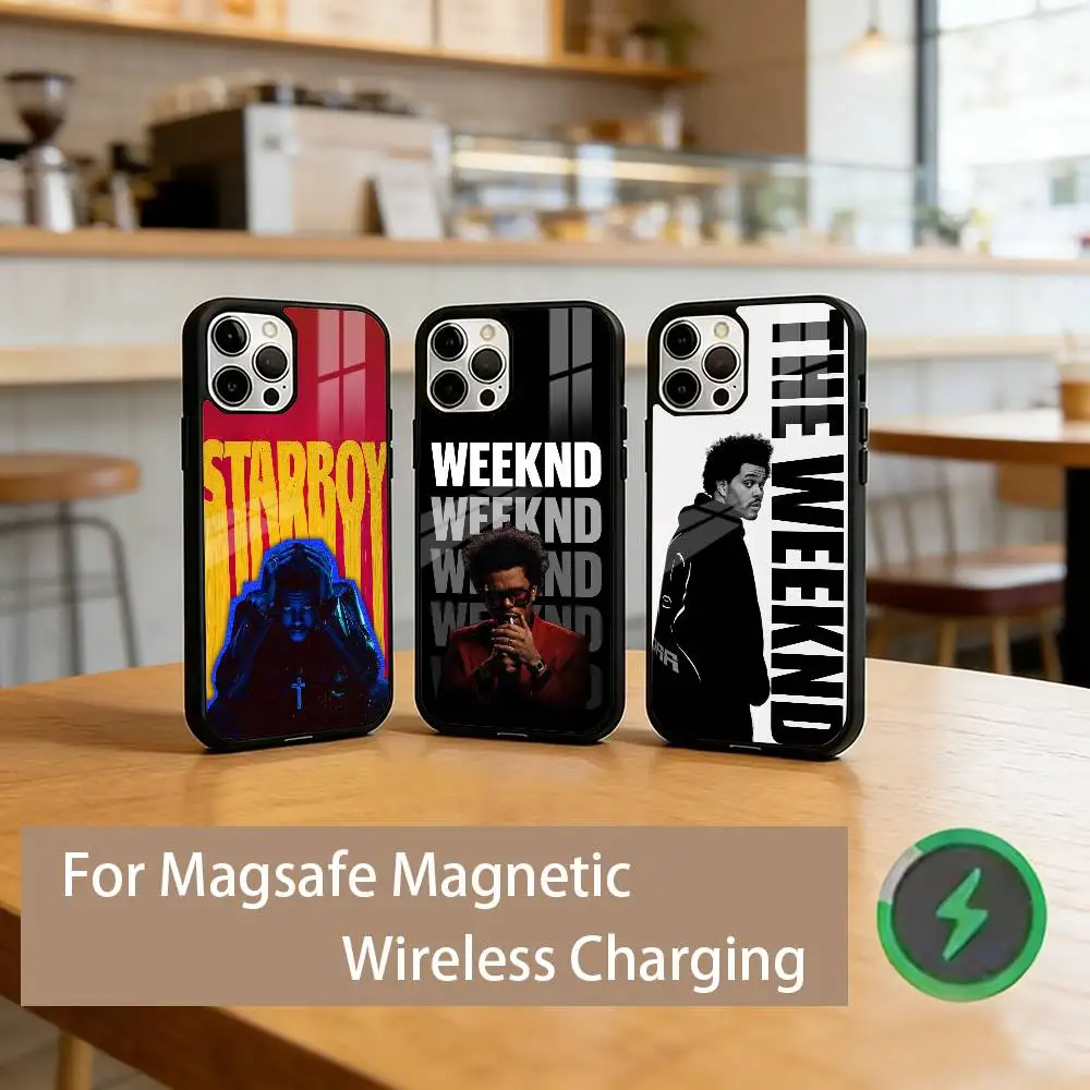 

T-The W-Weeknd R&B Singer Phone Case For iPhone17,16,15,14,13,12,11 Plus,Pro Magnetic with Magsafe Wireless Charging