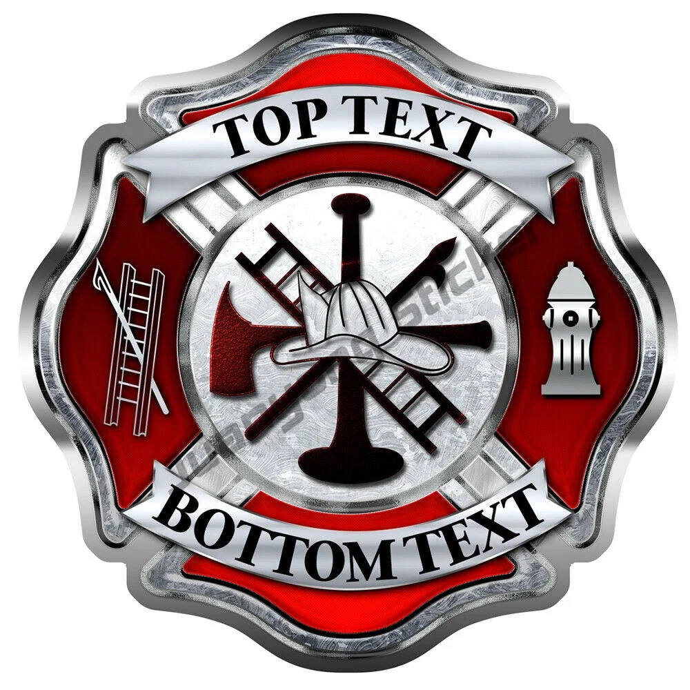 

Custom Customized Firefighter Sticker Vinyl Decal Car Truck Window Maltese Bumper Bodywork Windshield Suv Decoration