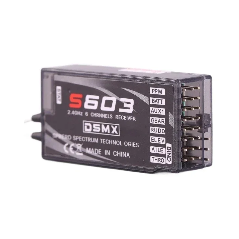 S603 receiver aircraft model ultra long distance dsm2 dsmx 6-way AR6210 substitute separate ppm output