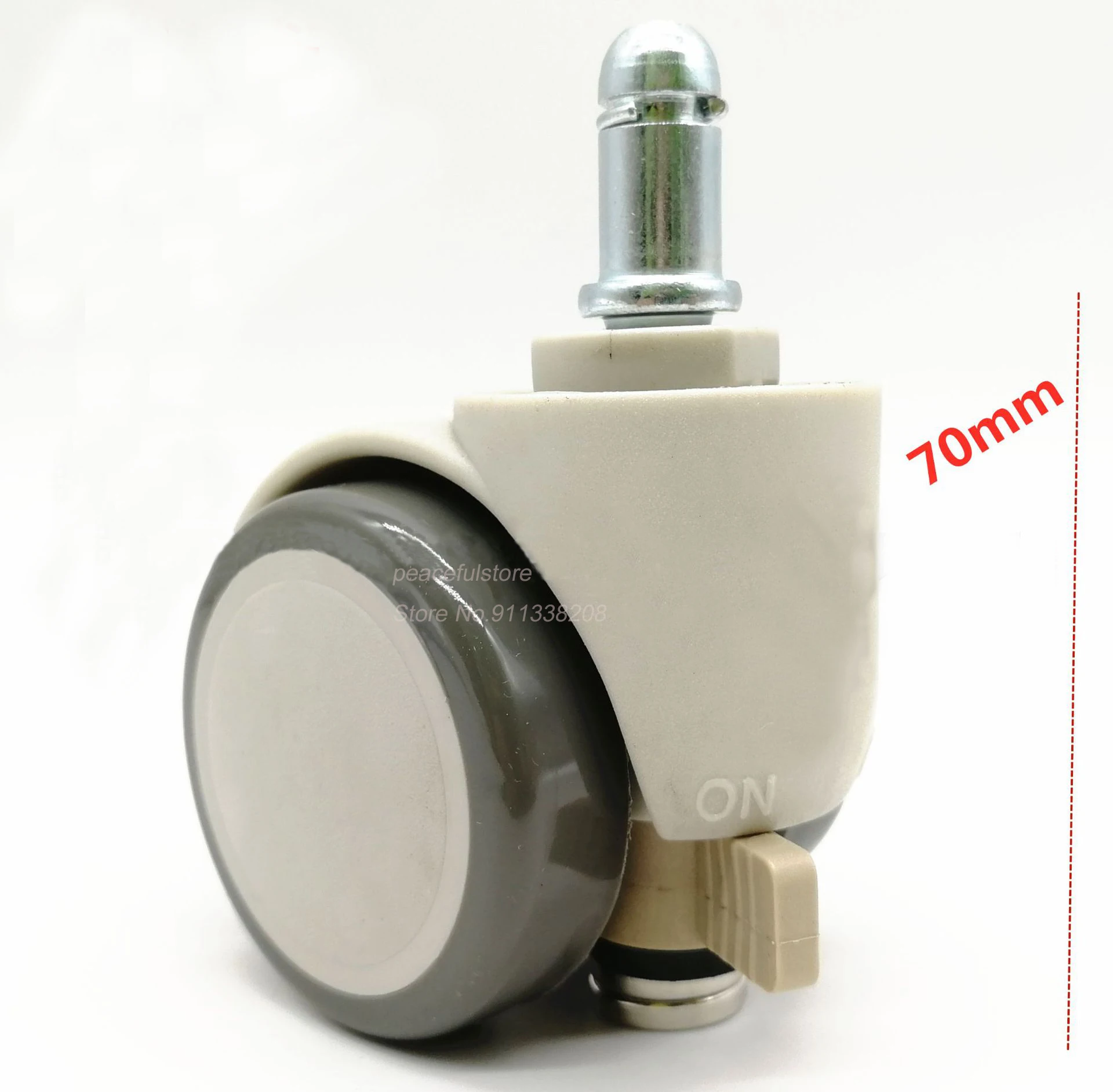 5PCS Clip-type 2 Inch Gravity Manual Locking Brake Sliding Wheel For Gaming Child student Computer ChairFurniture  Accessory