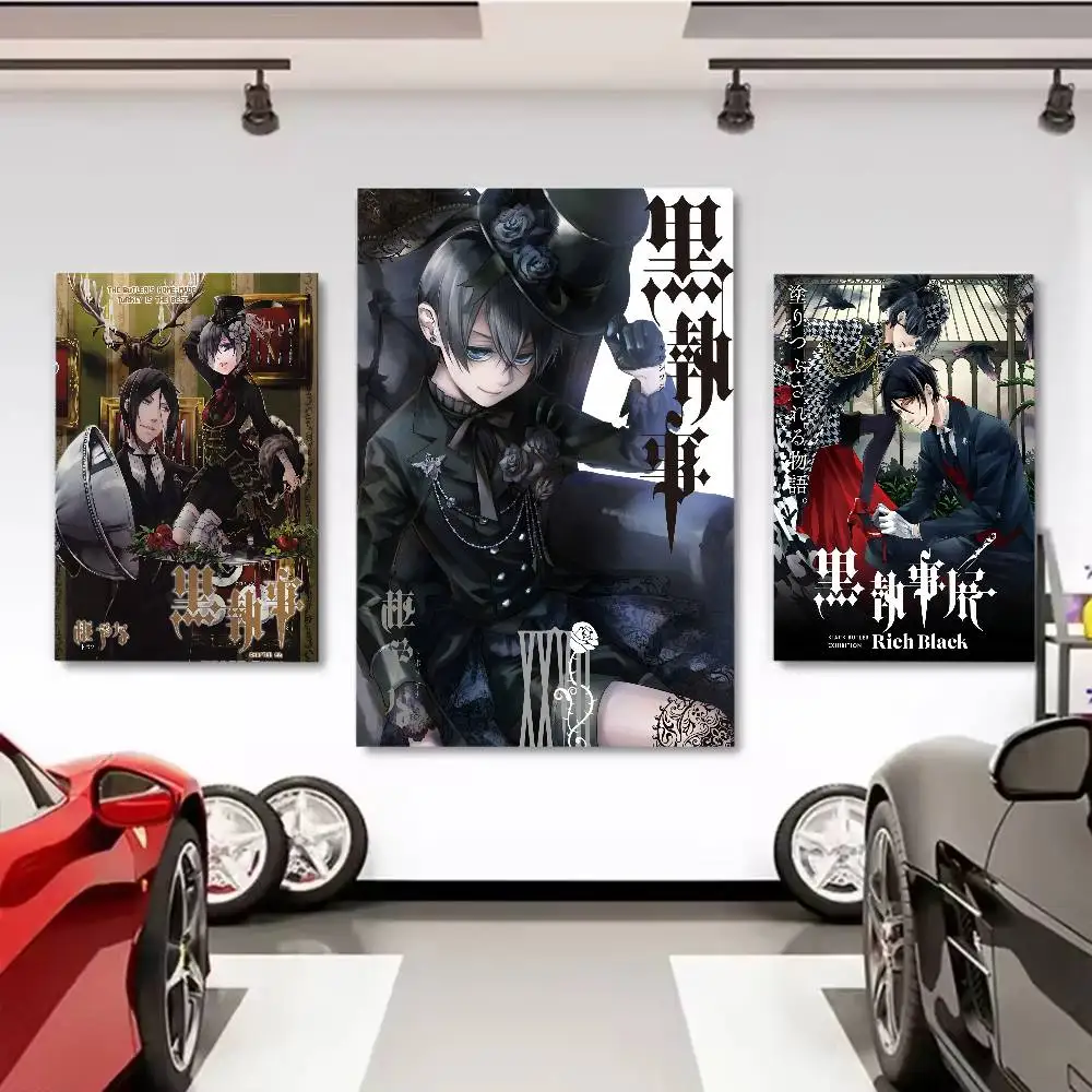 B-Black B-Butler انمي ياباني ملصق غرفة المعيشة جدار الفن المرآب غرفة ديكور المياه برهان ورقة طباعة غرفة ملصقات ديكور لتزيين الغرف
