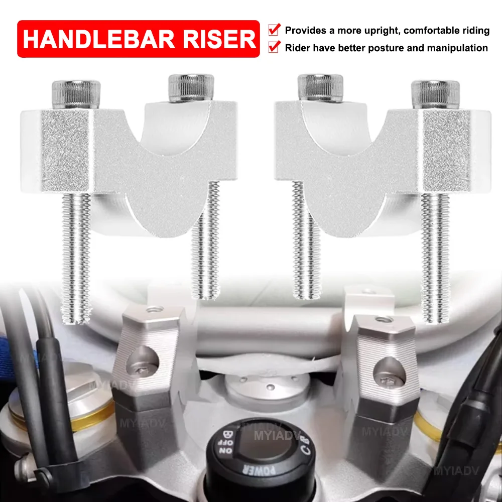 

Motorcycle Handlebar Riser Handlebar Adapter Mount Clamp Extend For BMW F850GS ADV F900R F900XR Handle Bar Risers Accessories