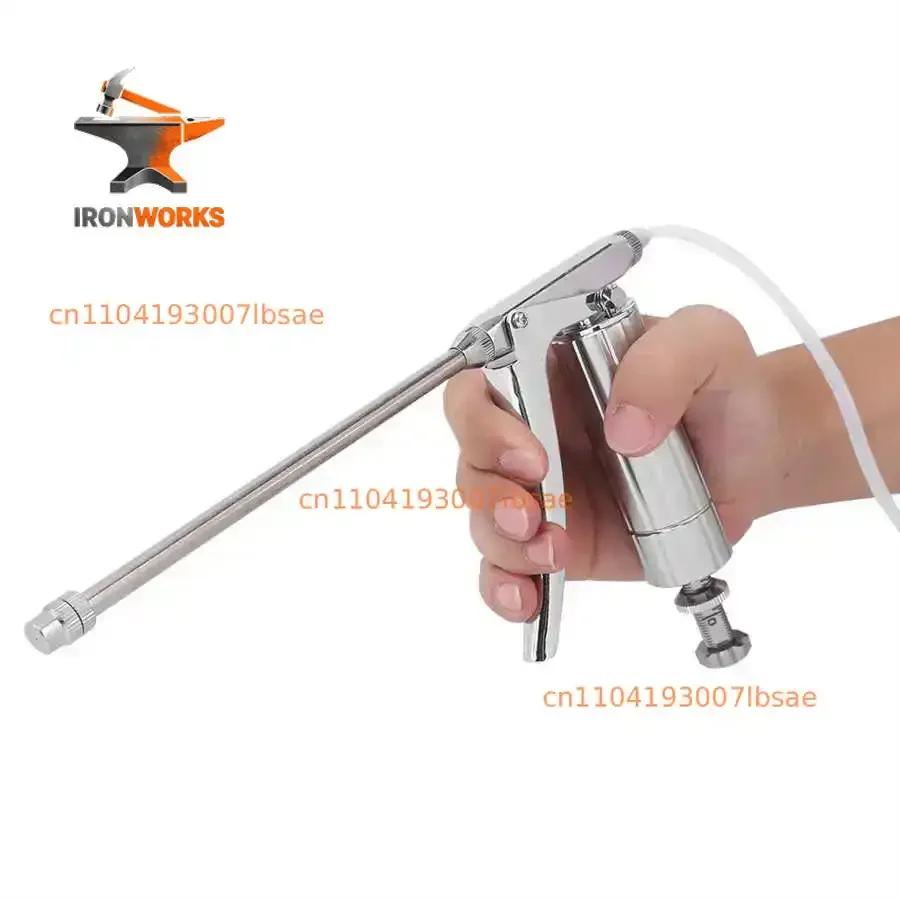 1PCS Stainless Steel Beekeeping Bee Continuous Medicine Sprayer Pollination Syringe Tools Beekeeper Equipment