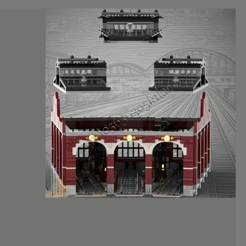 3927 個のラウンドハウスホットシティ MOC パズルクリエイティブストリートビュー建築モデル誕生日組み立て子供のおもちゃクリスマスギフト