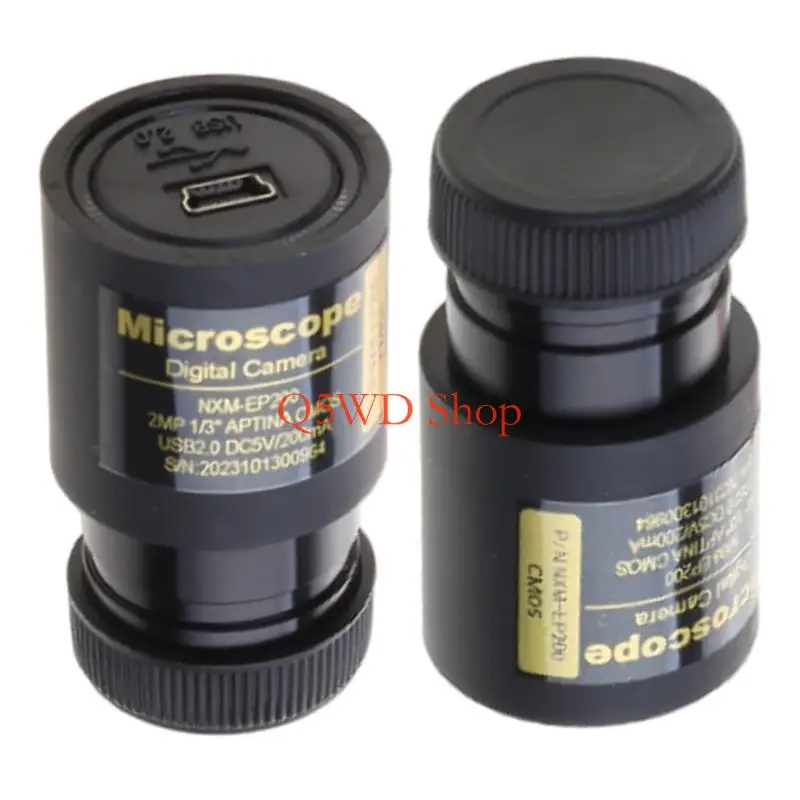 Q5WD 2MP Electronic Eyepiece CMOS Microscope Camera USB2.0 Driver Ocular Adapter