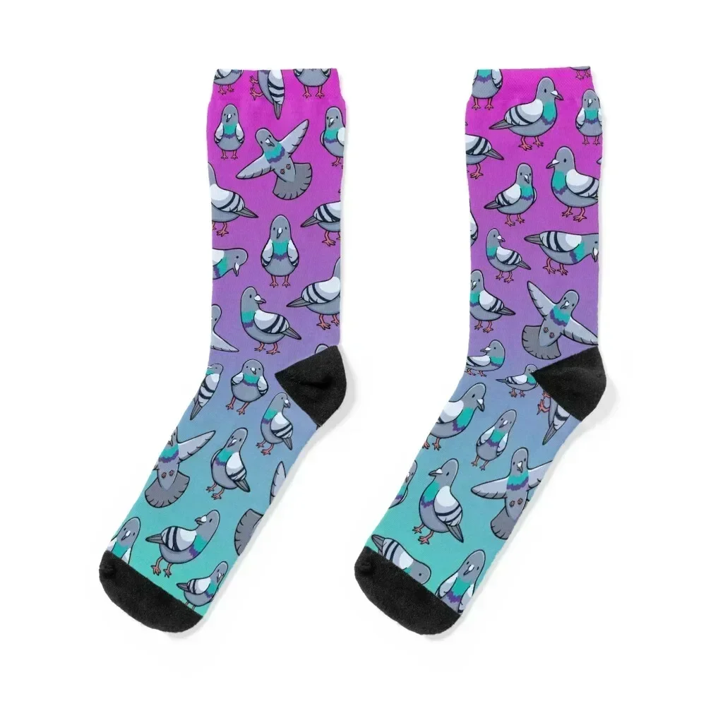 

Pretty Pigeons Socks hiking cute gym Novelties Designer Man Socks Women's
