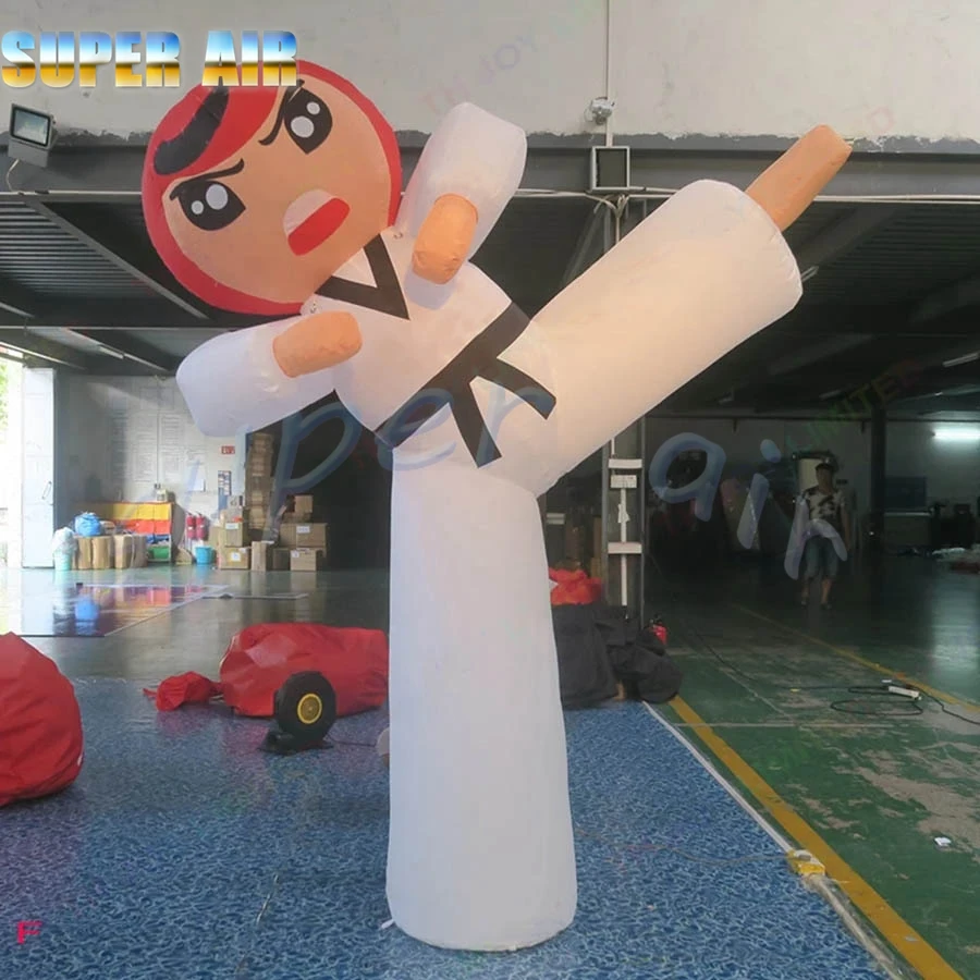 Giant model balloon inflatable Karate man inflatable Taekwondo kicking boy for advertising