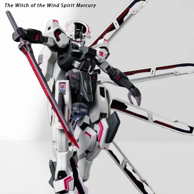 Gaogao HG Modelo de equitação de batalha Feng Ling Modelo de montagem de bruxa de mercúrio, ornamentos de plataforma especial Mecha Toy Gifts