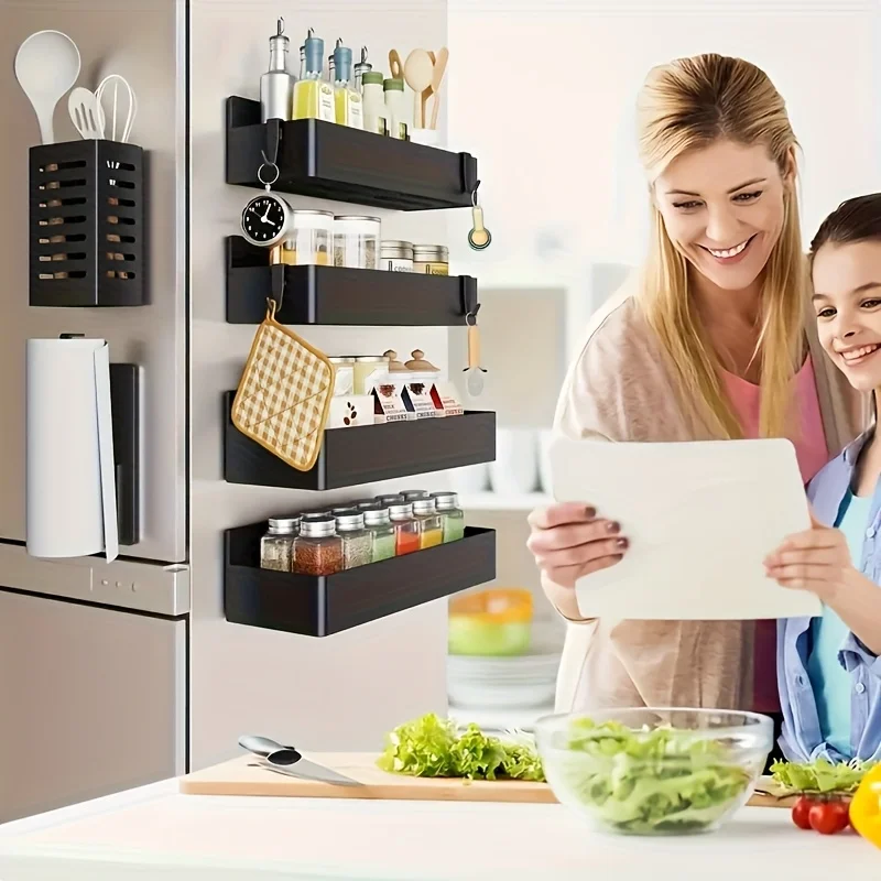 Magnetic Fridge Spice Rack Organizer product image