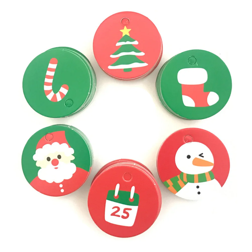 

100Pcs Christmas Hanging Tag Punched Hole Xmas Gift Tags for DIY Present Wrap Xmas Tree Decoration Christmas Hanging Tag