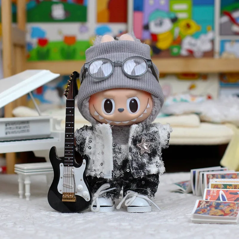 

Одежда для Labubu, модный джинсовый костюм, 17 см, кукла, игра-одевалка, виниловая подвеска, одежда для куклы, спортивная одежда «сделай сам», подарок для мальчика, игрушка