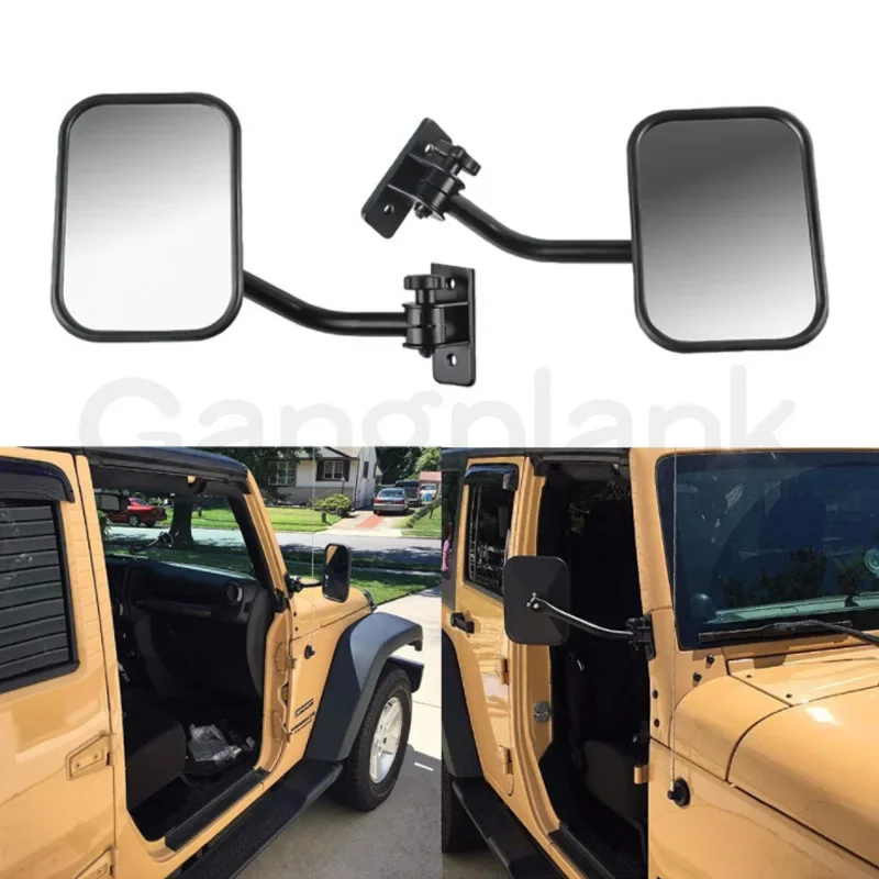 

Automobile Car Modification Single Pillar Square Rear View Mirror Reversing Mirror for Jeep Wrangler Side Rearview Mirrors