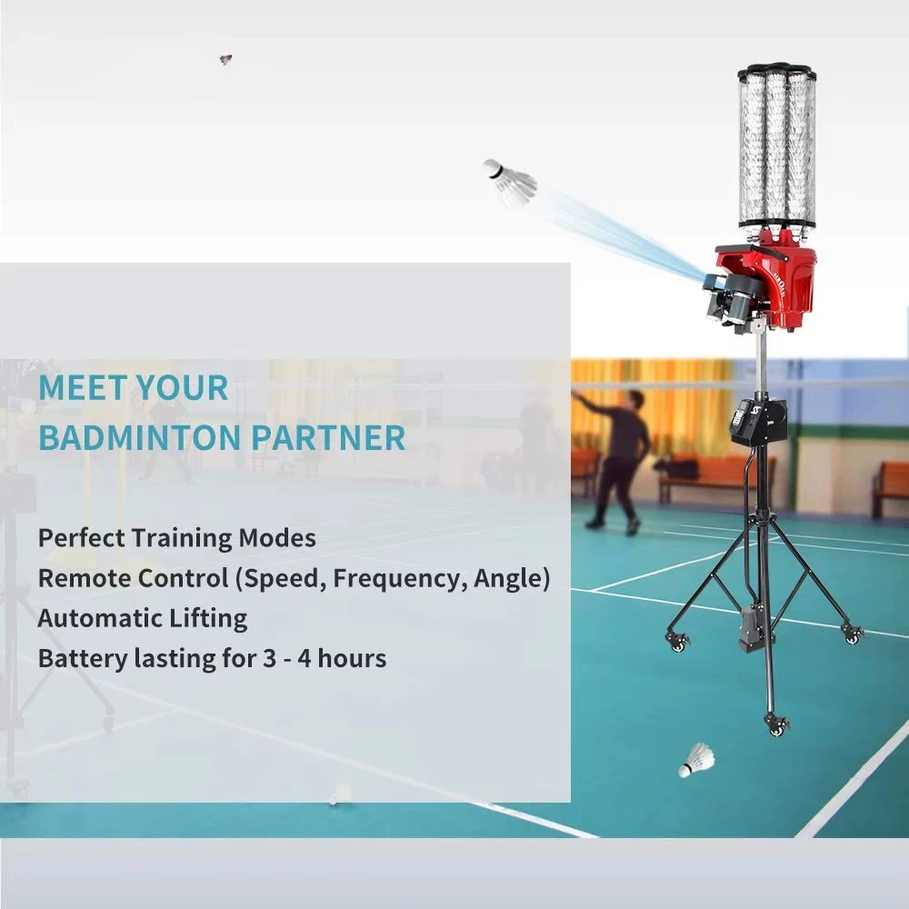 Professional Badminton Training Equipment Automatic Badminton Training Machine Robot
