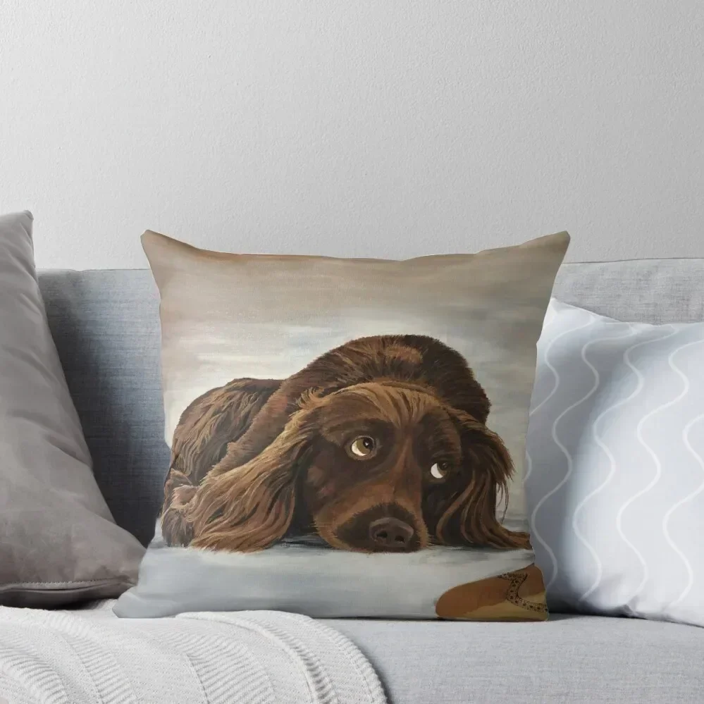 

Naughty Spaniel Throw Pillow Cusions Cover Sofa Decorative Covers Couch Cushions Christmas s Covers pillow
