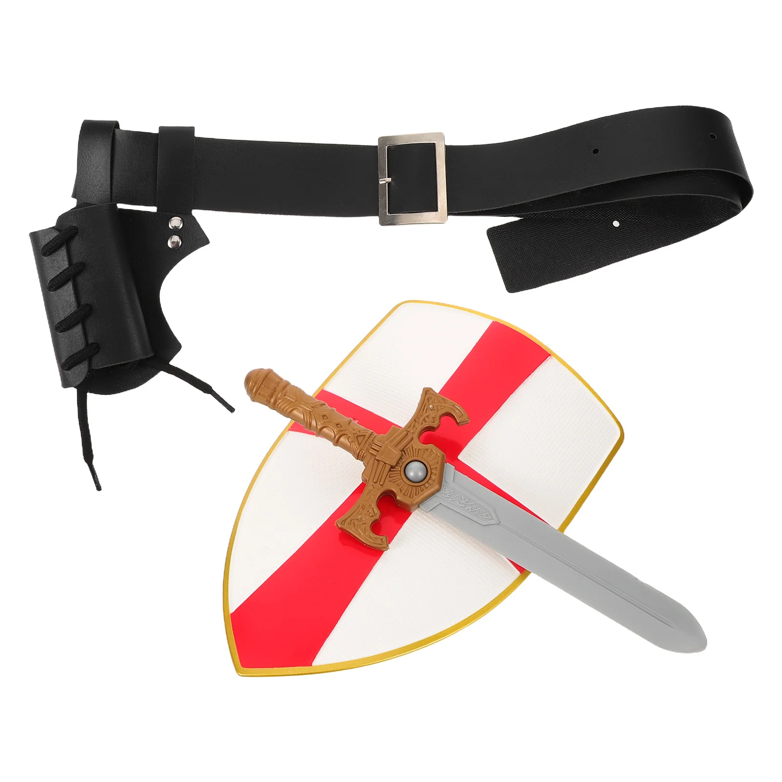 

Medieval Shield Knight Sword Pirate Belt Holder Renaissance Costume Set For Halloween Viking Cosplay Role Play