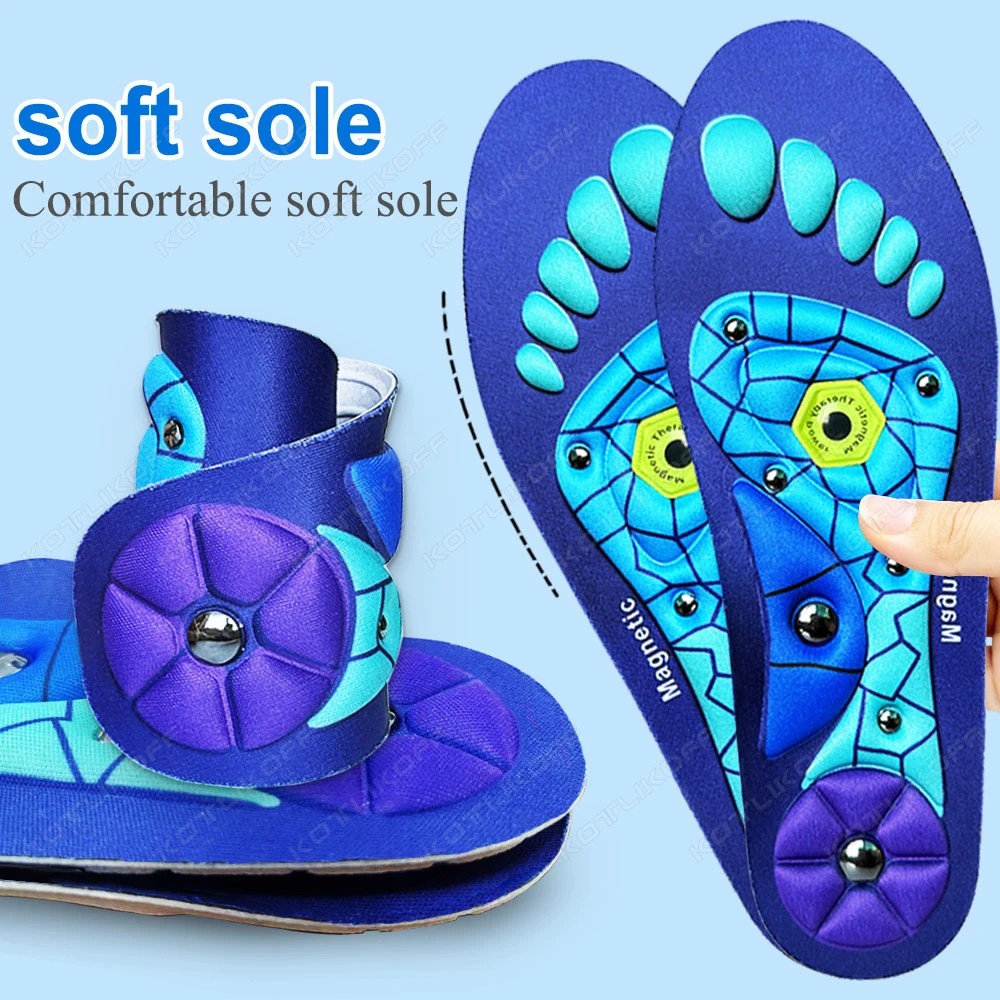 Unisex Magnetische Therapie Sport Inlegzolen Acupressuur Massage Steunzool Afslanken Gewichtsverlies Anti-vermoeidheid Gezondheidszorg Pads