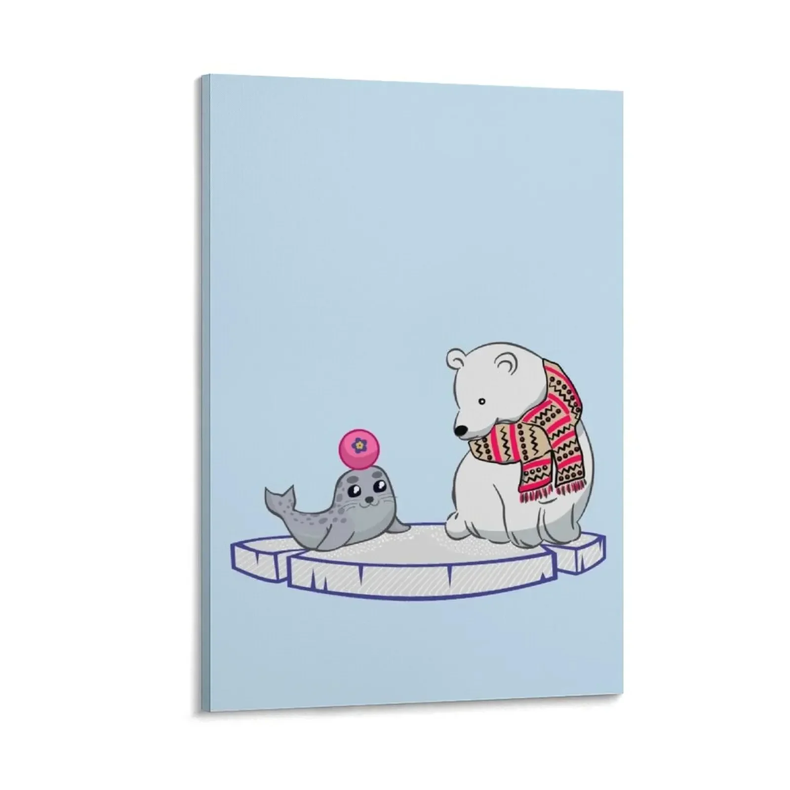 

Ice bear and seal Canvas Painting accessories for home decor Decorative painting for bedroom room decorations for men