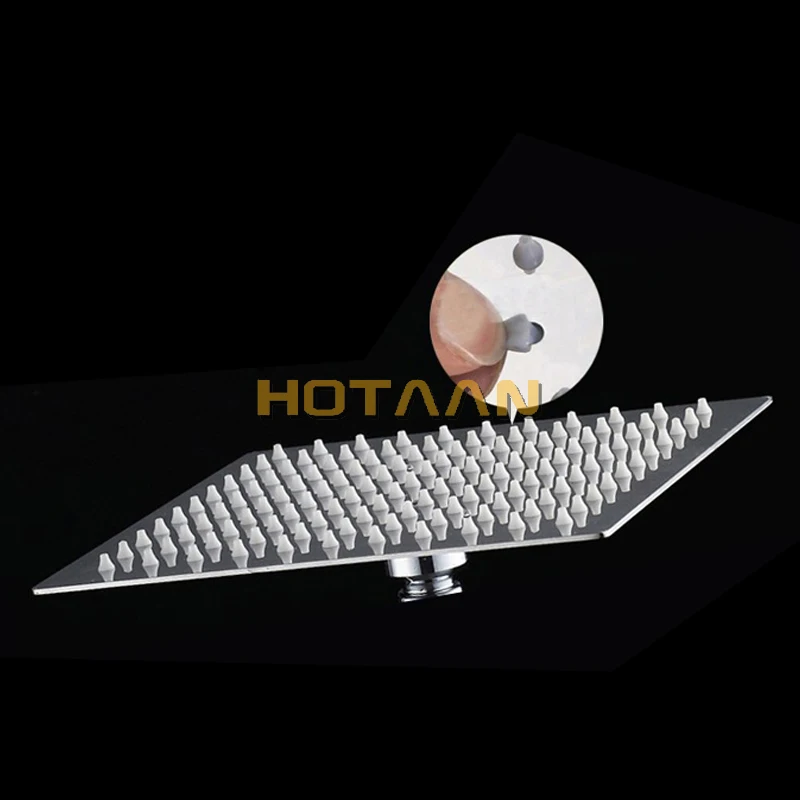 . 12 inch 30x30cm square stainless steel ultra-thin shower head  rainfall shower head  Chuveiro YT-5115-12