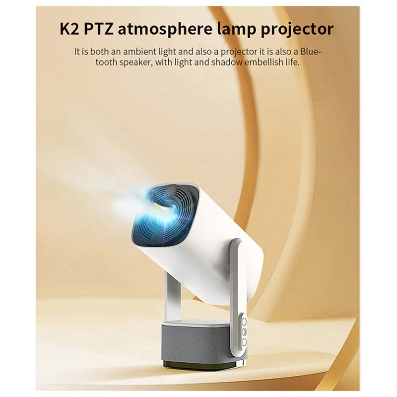 4K Wifi Projector K2 PTZ Smart Android11 Portable Home Theater Video LED Bluetooth Mini Projector