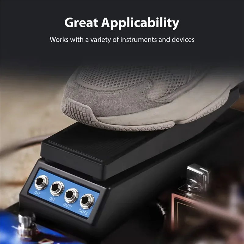 

A99I-Professional Guitar Volume Pedal Volume/Classic Wah Sound Mono/Dual Channel 6.35Mm Input/Output Guitar Volume Pedal