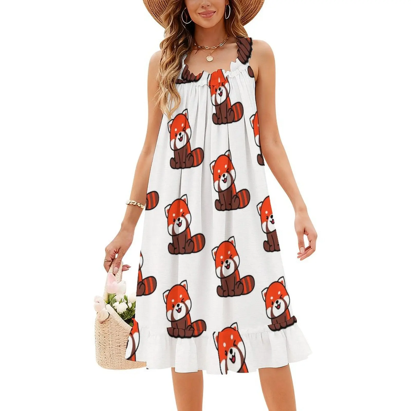 Vestido Fiesta Verano Mujer Panda Corazón - usage example
