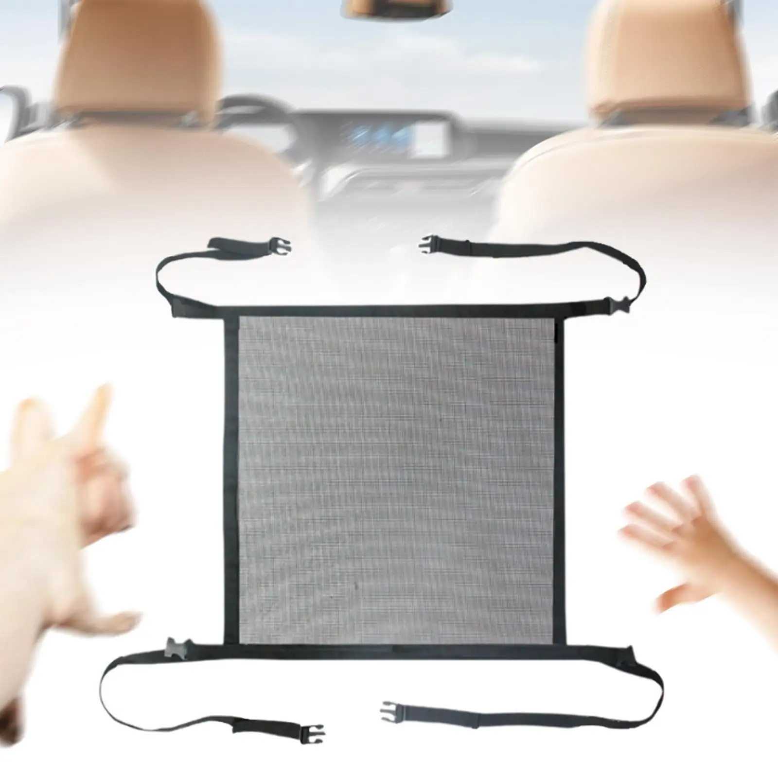 

Автомобильная растягивающаяся сетка-разделитель препятствий, автомобильная сетка для собак, регулируемая автомобильная разделитель для собак, автоматическая защитная сетка для забора для багажников