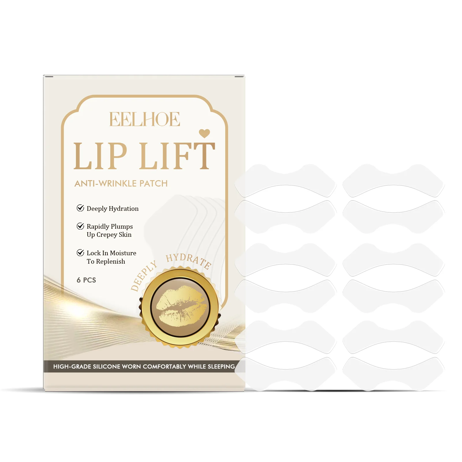 Silicone Wrinkle Patches For Lips Anti Aging Patches For Smoothing Mouth Smile Lift Firm Moisturizing Lips Skin Care Patches