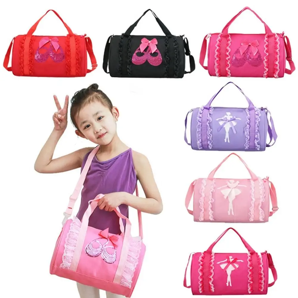 Ballet Dance Bags Handbag Pink Girls Lovely Backpack Baby Package Ballet Bag Handbag One Shoulder Bag Waterproof Princess Bag