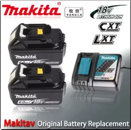 

Оригинальный аккумулятор Makita, литиевая батарея 18В 6Ач/5Ач/2Ач для инструментов Makita DTW700, DDF487, DTD173, DGA404, HR140D, DJV182
