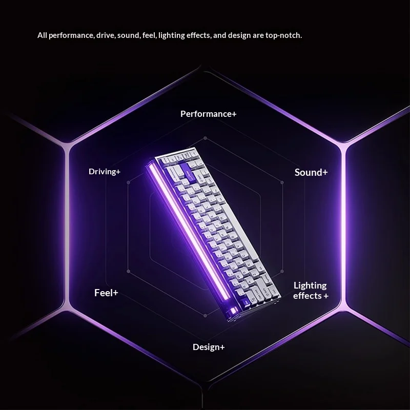MelGeek MADE68PRO+Gaming Keyboard Magnetic Switch TTC RGB 8K RT0.01FPS Esports Gamer PC Desktop Accessories Valorant Apex LOL CS