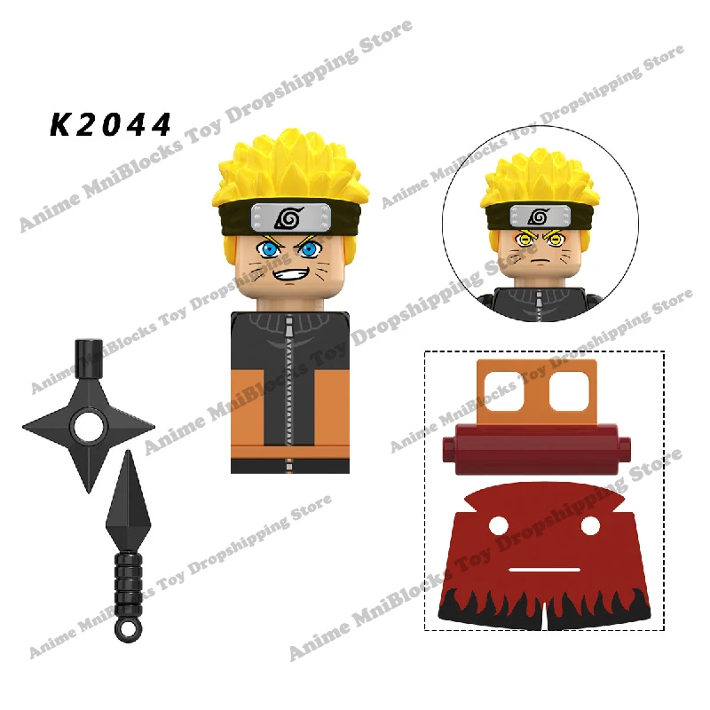 KDL801 802 803 804 806 807 810 811 Naruto blocks Akatsuki anime Sasuke mini action toy figures Assemble bricks toys kid gifts