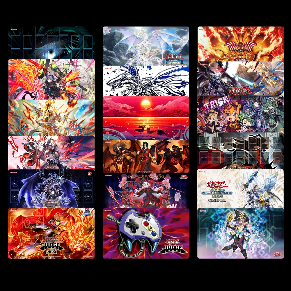 

Yugioh Playmat CCG TCG Playmat Коллекционный коврик для карточных игр Настольный коврик 600x350 мм-03