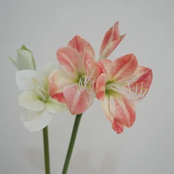 4Pcs/lot Feel 3D Printed Clivia Artificial Flowers Real Touch Orchids Home Room Decorative Bouquet Wedding Party Decor Floral